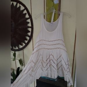 Free people voile lace trapeze slip xs dress tunic